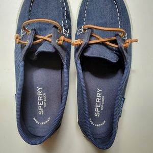 Sperry women's lounge away navy shoes 7 1/2 medium